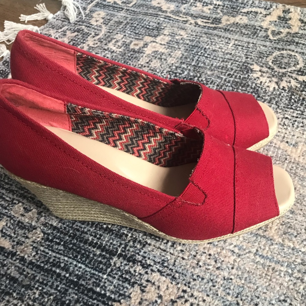 Summer wedge espadrilles
